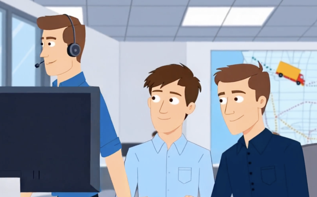Animated movie for logistics services